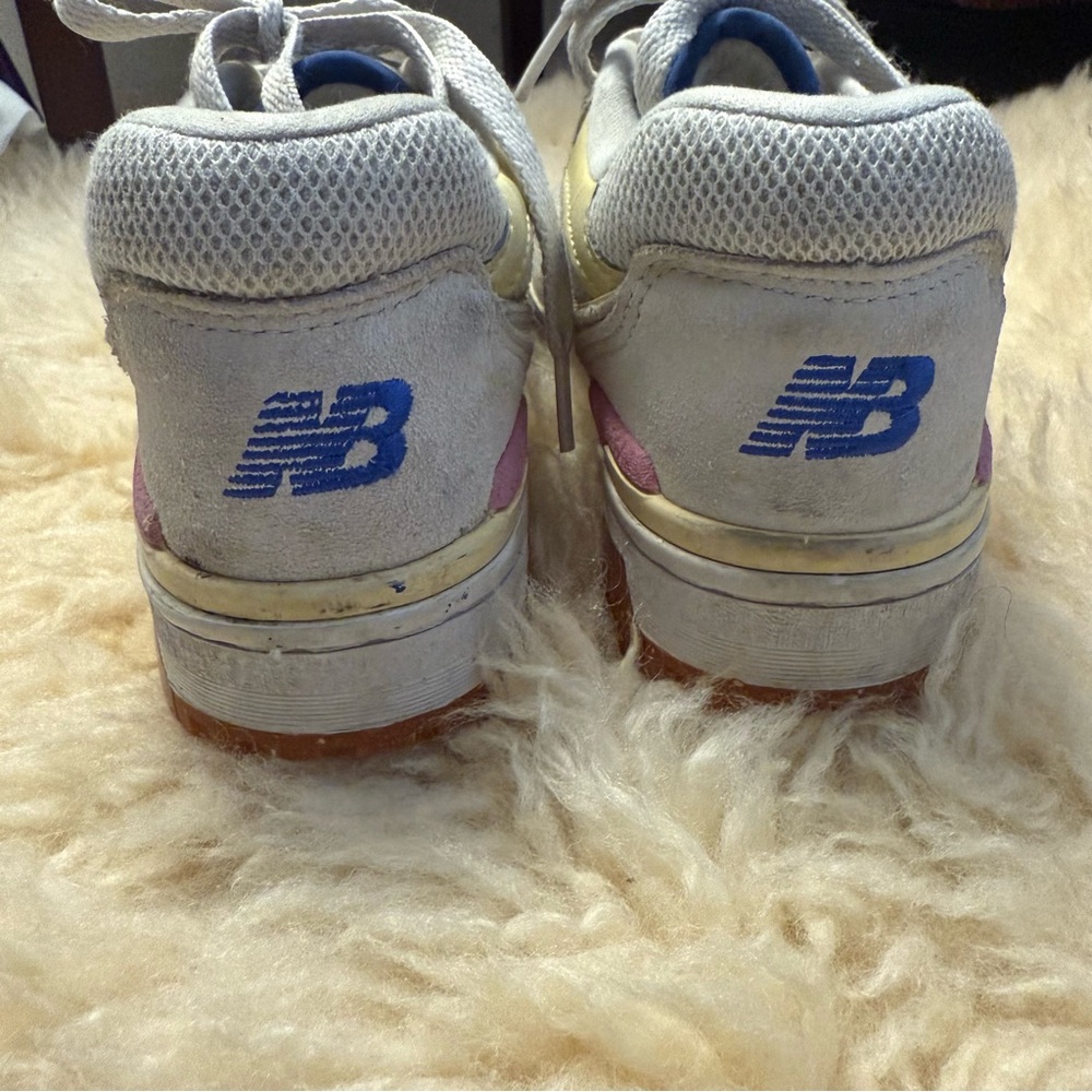 New Balance 550 Sneakers in cream yellow blue pink - Picture 4 of 9